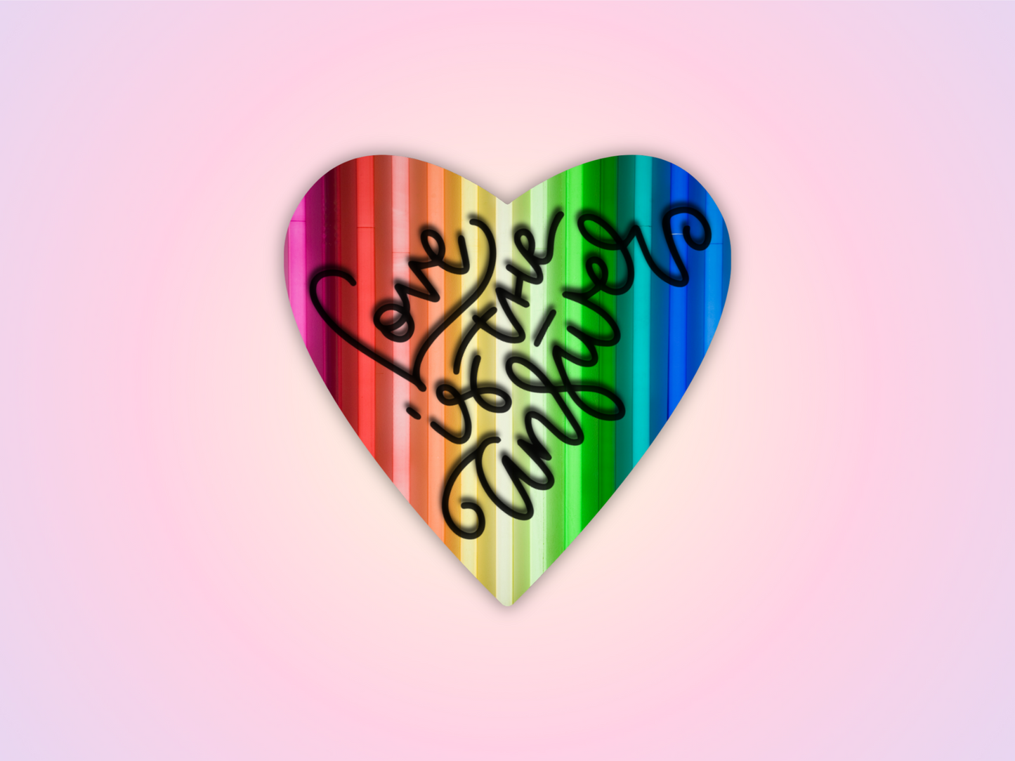 Heart Rainbow Magnet